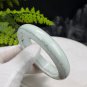 Light Blue Alxa Agate Bangle 61+MM Porcelain Luster Jadeification Cornucopia