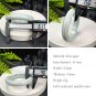 Light Blue Alxa Agate Bangle 61+MM Porcelain Luster Jadeification Cornucopia