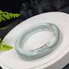 Light Blue Alxa Agate Bangle 60MM Porcelain Luster Jadeification Cornucopia