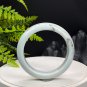 Light Blue Alxa Agate Bangle 60MM Porcelain Luster Jadeification Cornucopia
