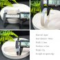 White Agate Bangle 58MM Icy Transparent Straight Cut Square Edge