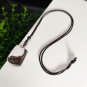 Red Phantom Quartz Pendant Necklace Icy Transparent Clean Trapezoid