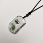 Red Green Phantom Quartz Pendant Necklace Icy Transparent Multi-layer Landscape Painting Style