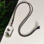 Red Green Phantom Quartz Pendant Necklace Icy Transparent Multi-layer Landscape Painting Style