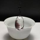 Purple Phantom Quartz Pendant Necklace Icy Transparent Hand Intaglio Butterfly Life Tree
