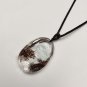 Red White Phantom Quartz Pendant Necklace Transparent Hand Intaglio Meditation Enlightenment Wu Dao