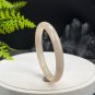Rare Sunstone Moonstone Intergrowth Bangle 55+MM Icy Translucent Sparkling Blue Light Round