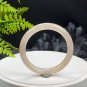 Rare Sunstone Moonstone Intergrowth Bangle 55+MM Icy Translucent Sparkling Blue Light Round