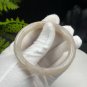Rare Sunstone Moonstone Intergrowth Bangle 55+MM Icy Translucent Sparkling Blue Light Round