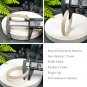 Rare Sunstone Moonstone Intergrowth Bangle 55+MM Icy Translucent Sparkling Blue Light Round