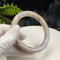 Rare Sunstone Moonstone Intergrowth Bangle 57+MM Icy Translucent Sparkling Blue Light Round
