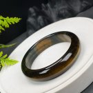 Gradient Blue Yellow Tiger's Eye Bangle 61MM Cornucopia Lightning Pattern