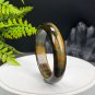 Gradient Blue Yellow Tiger's Eye Bangle 61MM Cornucopia Lightning Pattern