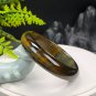 Gradient Blue Yellow Tiger's Eye Bangle 61MM Cornucopia Lightning Pattern