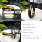 Gradient Blue Yellow Tiger's Eye Bangle 61MM Cornucopia Lightning Pattern