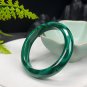 Rare Green Malachite Bangle 52MM Porcelain Luster Celestial Eyes Multi-layer