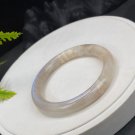 Rare Sunstone Moonstone Intergrowth Bangle 55+MM Icy Translucent Sparkling Blue Light Round