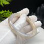 Rare Sunstone Moonstone Intergrowth Bangle 55+MM Icy Translucent Sparkling Blue Light Round