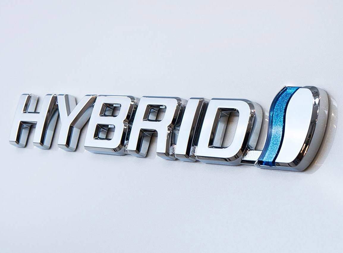 OEM Genuine New TOYOTA 75445-0R020 HYBRID Logo Rear Badge Emblem