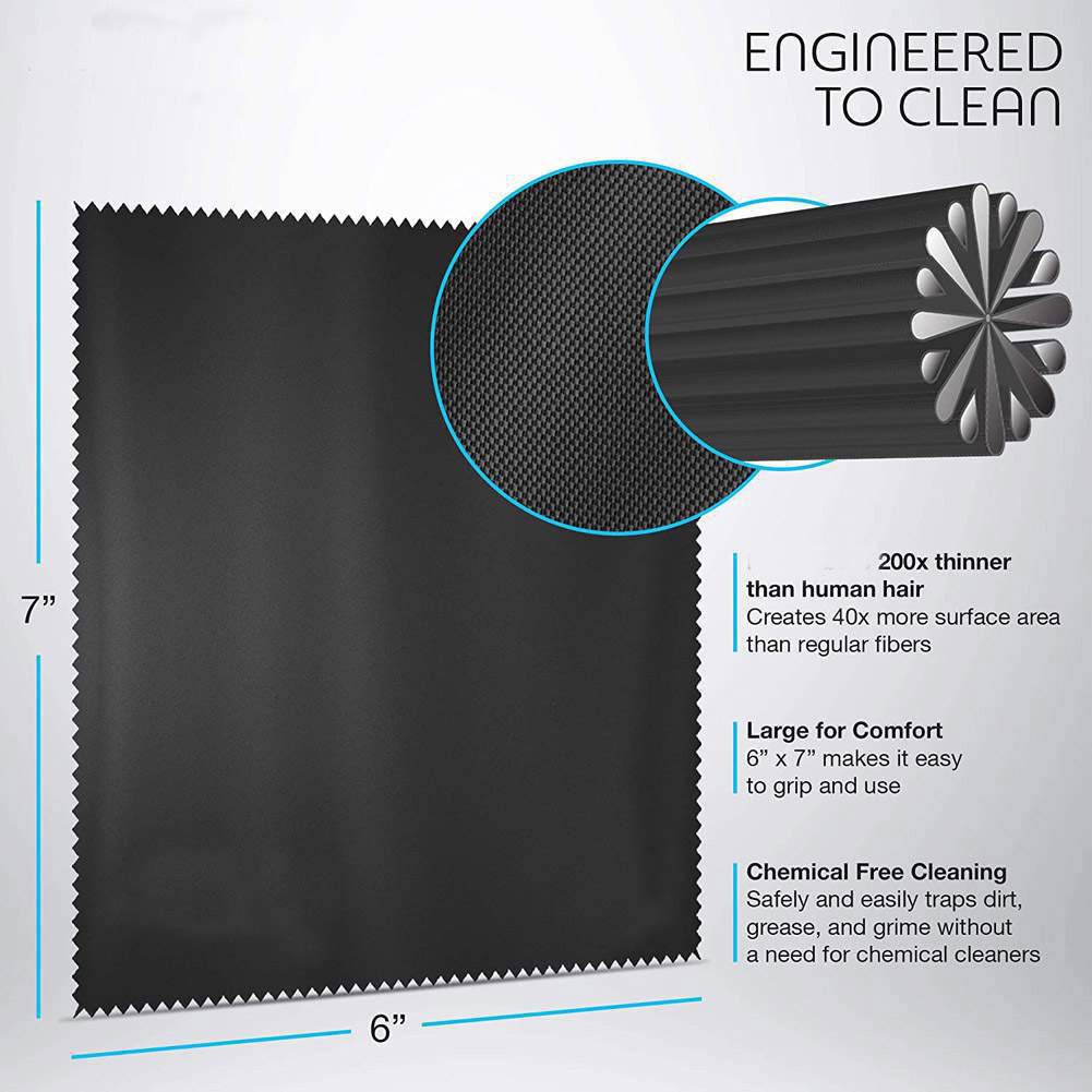 12PCS Streak Free Microfiber Cleaning Cloths for Touch Screen LED/ LCD