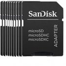 Black TF SanDisk Adapter microSD micro to SD SDHC SDXC 32GB 64GB 128GB 256GB