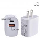 PD 20W Power Charger for iPhone 12 Pro Max mini QC3.0 USB type-C Dual Ports Wall Charger