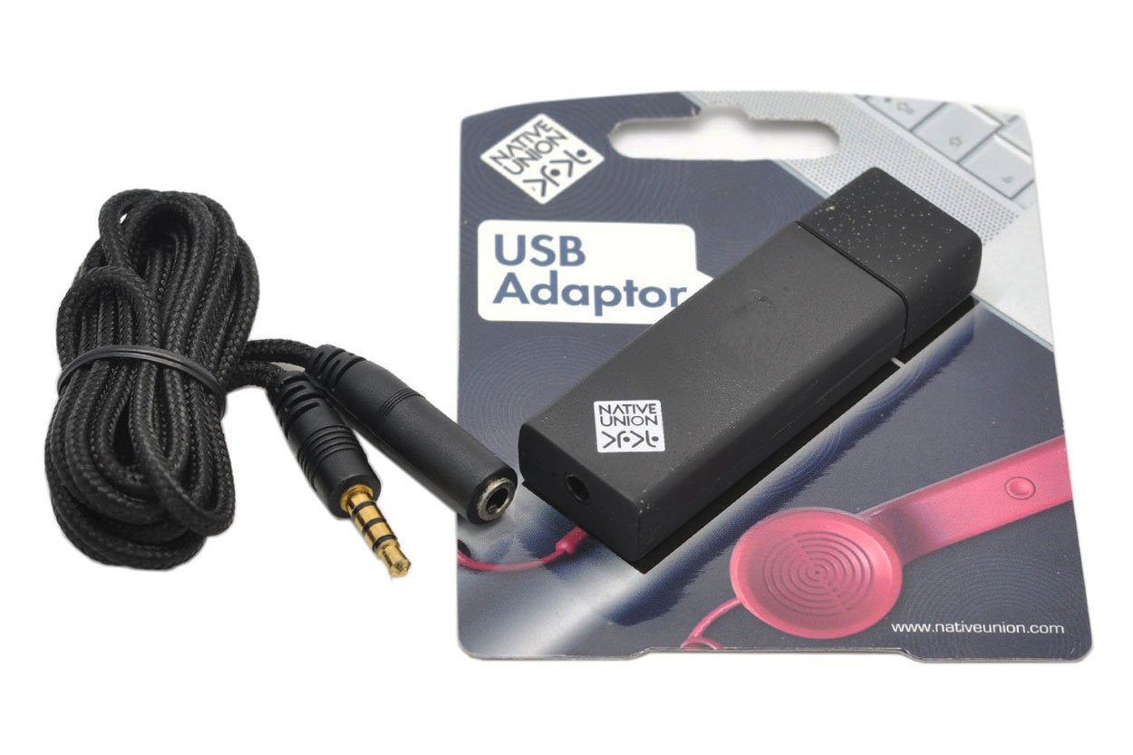 Native Union Authentic USB-Adaptor USB SOUND CARD With extension cable