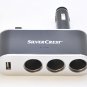 silvercrest SLM 4 A1 cigarette lighter  charger, 1to3, 10a 5v2 1 USB port output