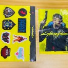 PS4 CYBERPUNK 2077 PROMO Gangs of Night City sticker set and wiping cloth PROJECT RED OFFICIAL