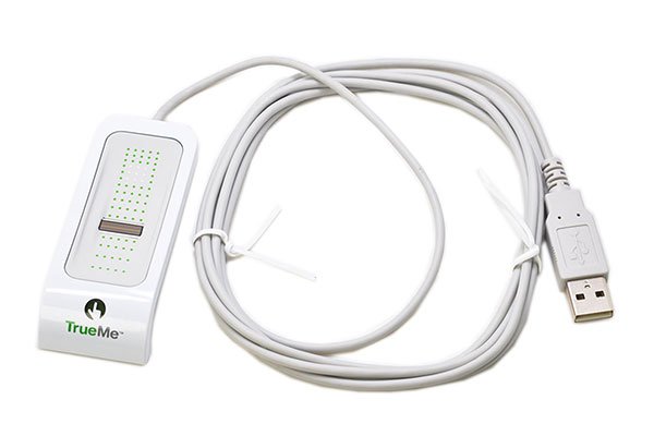 New TrueMe USB Digital Fingerprint Scanner TCRE3C PBT 090-0034 Windows Hello