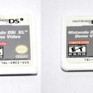 Official Nintendo DSi XL Demo Video Volume 1 & 2 Not For Resale Kiosk Cartridge