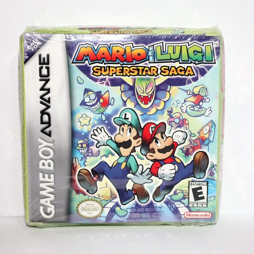 New Sealed RARE Game Mario and Luigi Superstar Saga Nintendo Gameboy Advance GBA  US Version