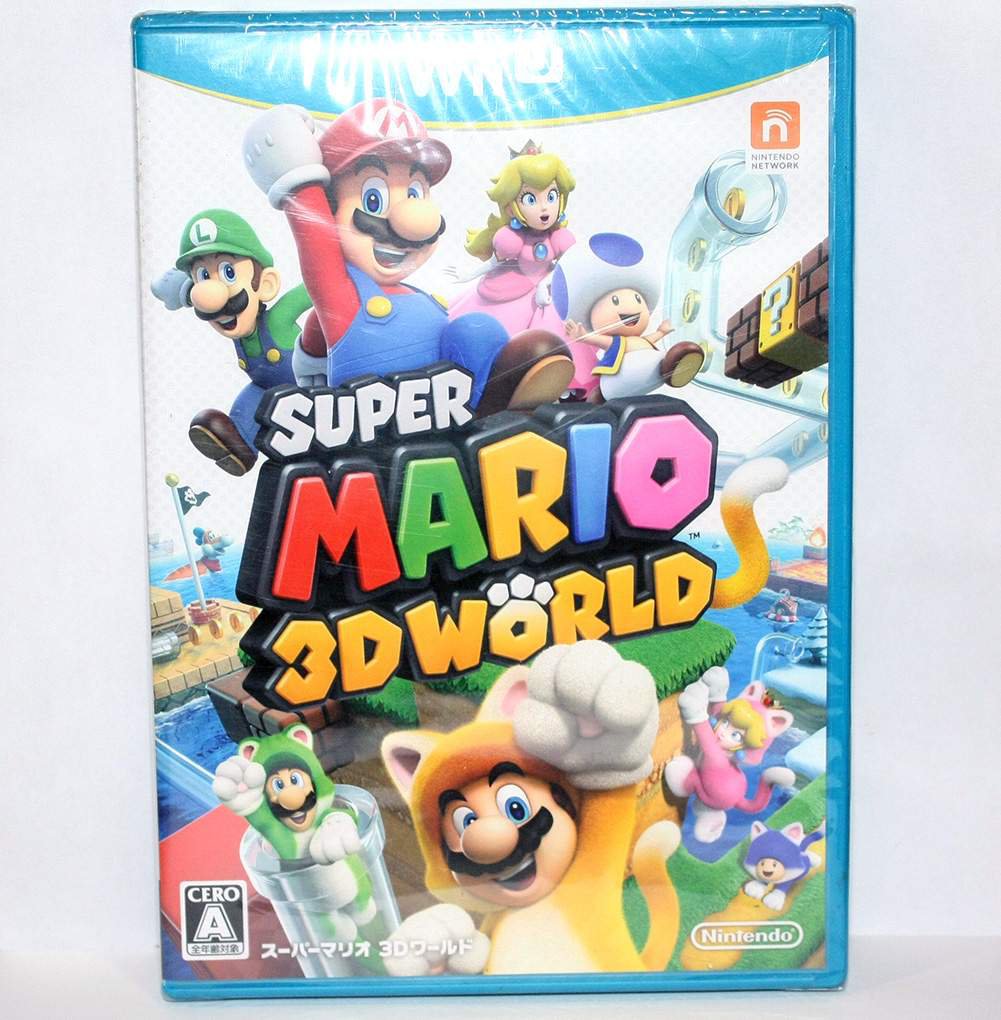New Sealed RARE Game Super Mario 3D World Nintendo Wii U Japan Version