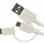 Genuine Brand New Sony USB-A to Micro USB with USB-C Adaptor- White CPABCP150/H