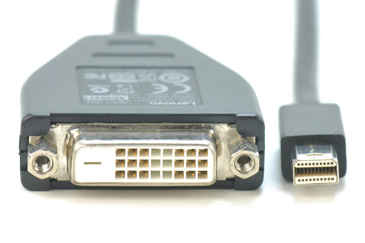 Lenovo ThinkStation Mini DisplayPort DP to Single link DVI-D Cable Adapter 03X6595 PS8121E 0B58410