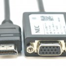 New Genuine NEC PC-VP-BK07 HDMI TO VGA Cable Adapter PC-VP-BK07 853-111689-001-A LT8511A