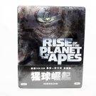 Sealed Movie Rise of the Planet of the Apes Steelbook BD+DVD  Blu-ray BD50 Chinese English