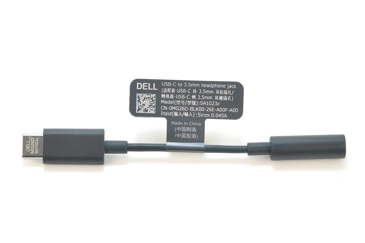 New Dell XPS USB-C to 3.5mm headphone adapter 0MG26D DBQADBC043 CX3198 SA1023z DAC