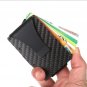 RFID Blocking Slim Carbon Fiber Money Clip Men Minimalist Wallet ID Card Holder