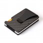 RFID Blocking Slim Carbon Fiber Money Clip Men Minimalist Wallet ID Card Holder