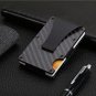 RFID Blocking Slim Carbon Fiber Money Clip Men Minimalist Wallet ID Card Holder