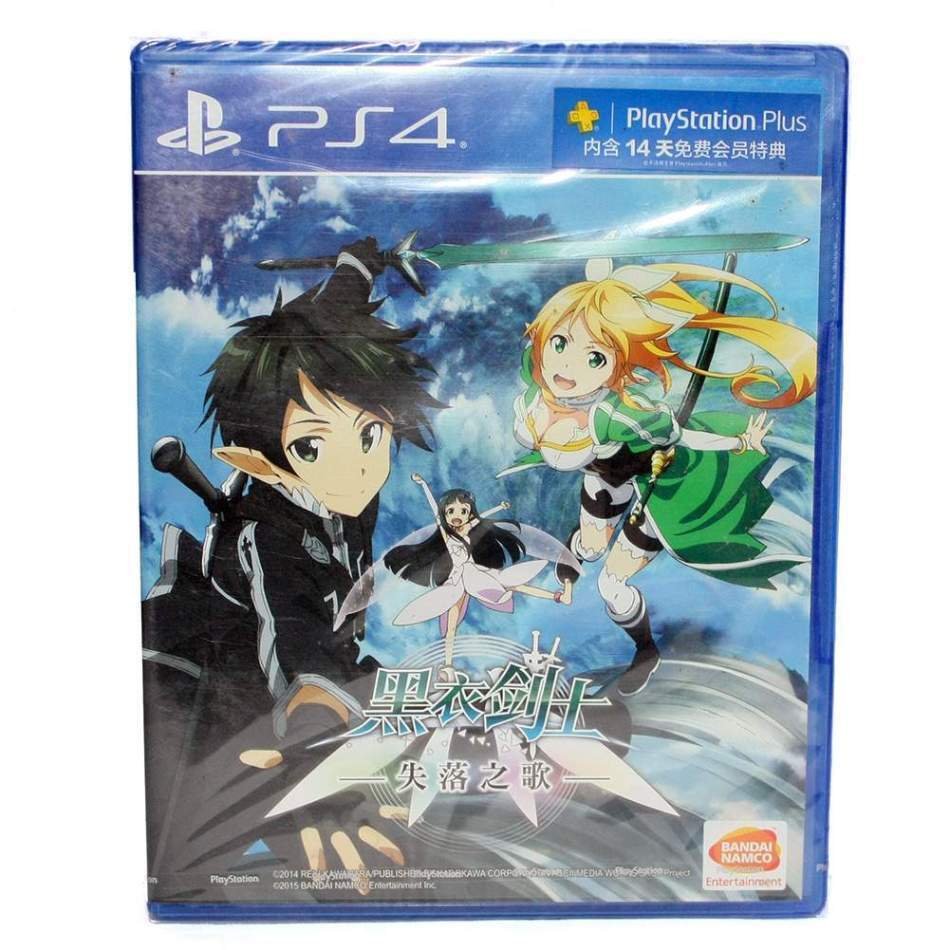 Sealed SONY Playstion 4 PS4 PS5 Sword Art Online LOST SONG Game Chinese Version