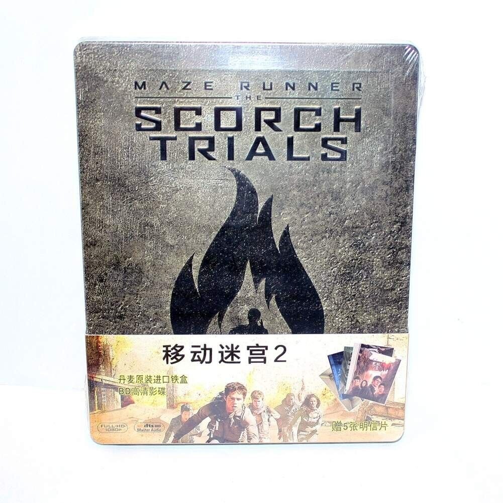 Sealed Movie Maze Runner: The Scorch Trials Steelbook BD Blu-ray BD50 Chinese