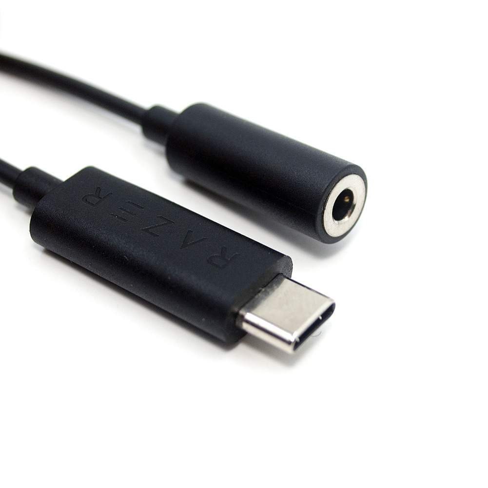 New THX DAC USB Type C Audio to 3.5mm AUX Headphone Adapter Jack Cable For Razer