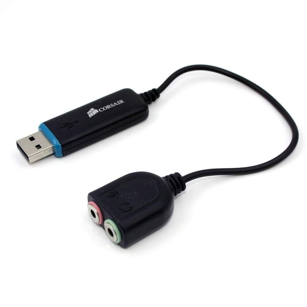 Headset USB Sound Card Adapter 3.5mm CA-9011113-WW For Corsair Vengeance 1100