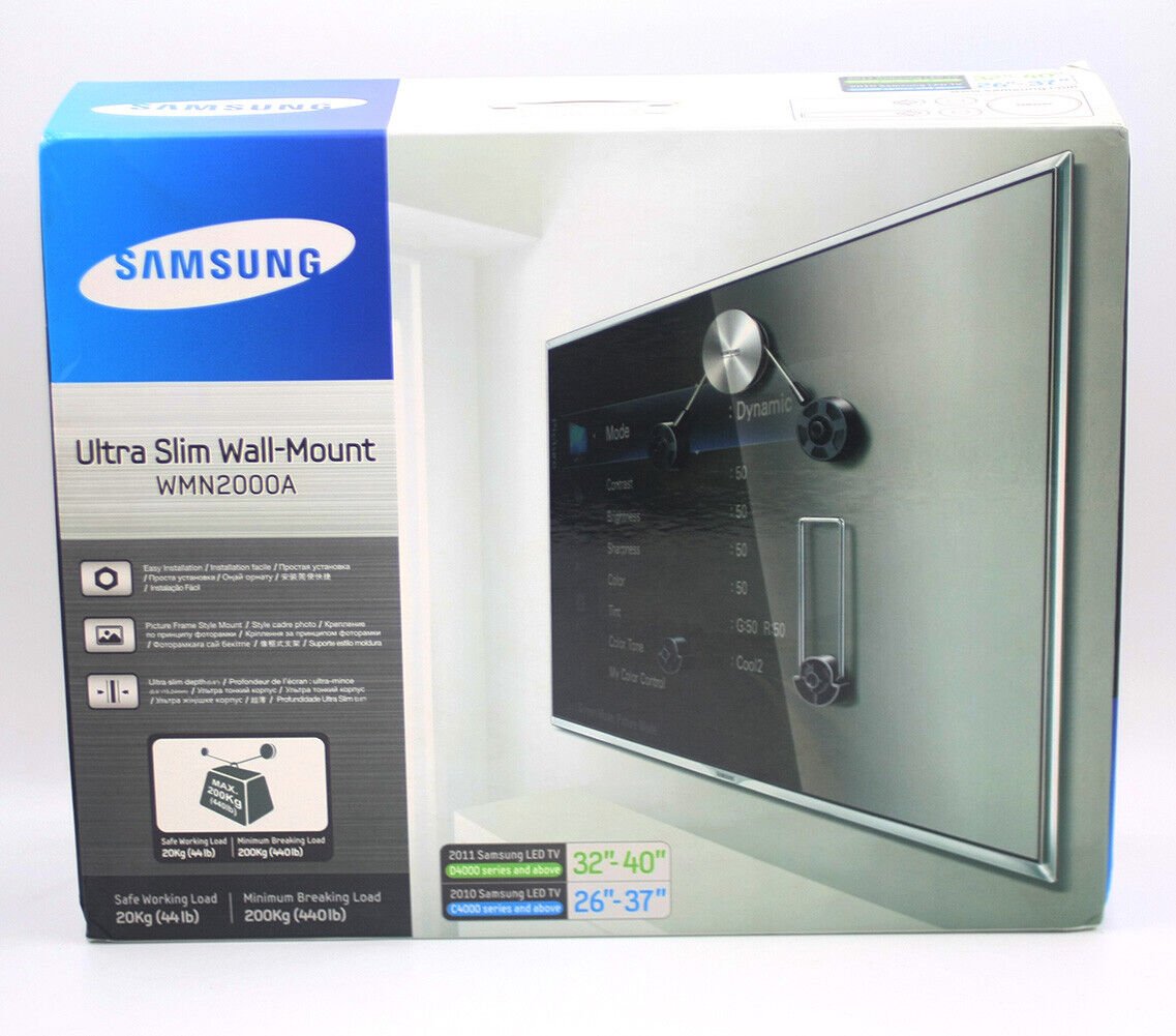 Genuine NEW Samsung WMN2000A Ultra Slim Wall Mount 32&acirc;��-40&acirc;�&sup3; LCD and LED TV 200kg