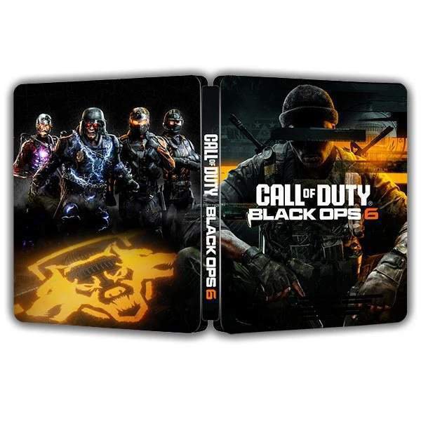 Call of Duty Black Ops 6  Custom Made Steelbook Case For PS4/PS5/Xbox No Game