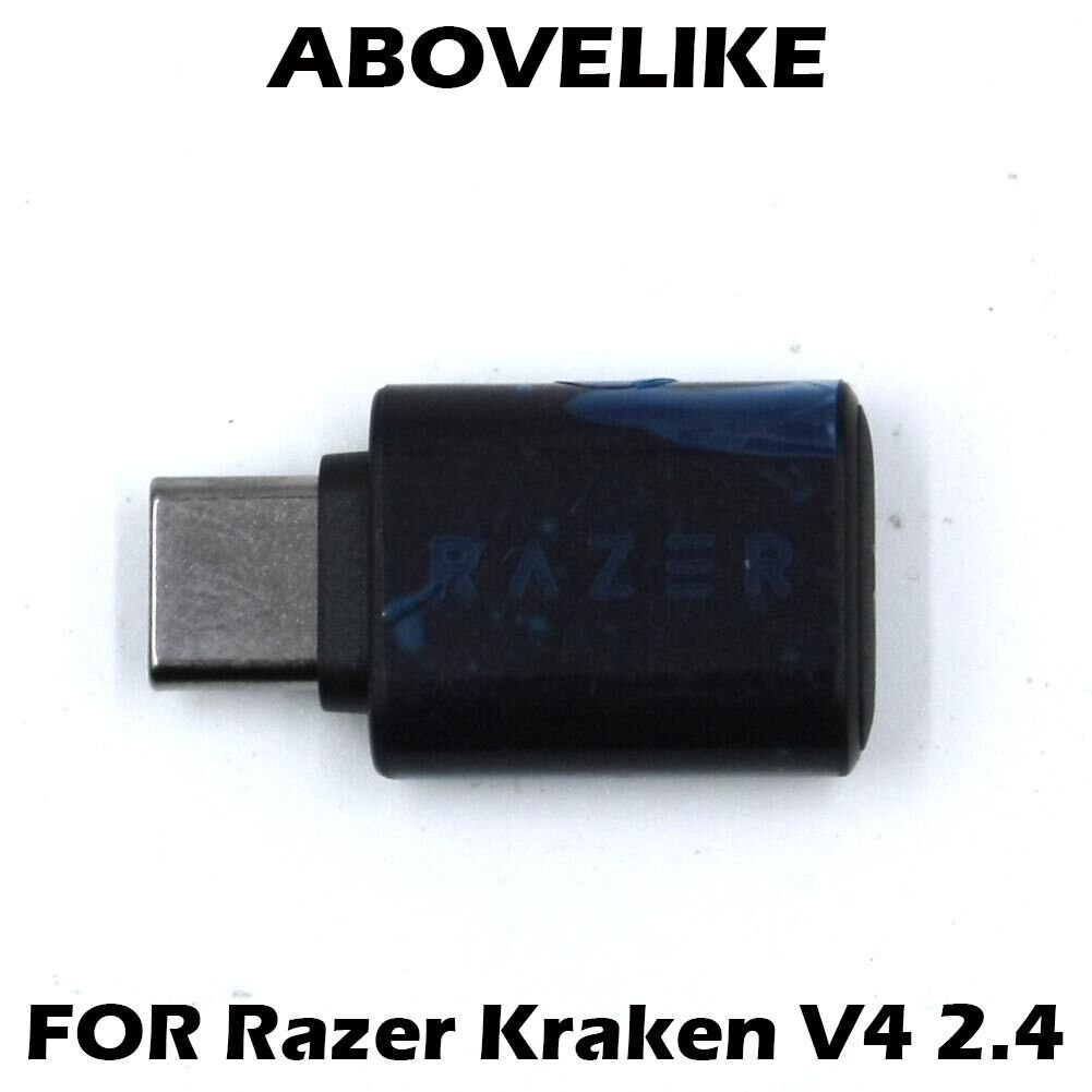USB-C Dongle Receiver HyperSpeed For Razer Kraken V4 2.4 Wireless Gaming Headset