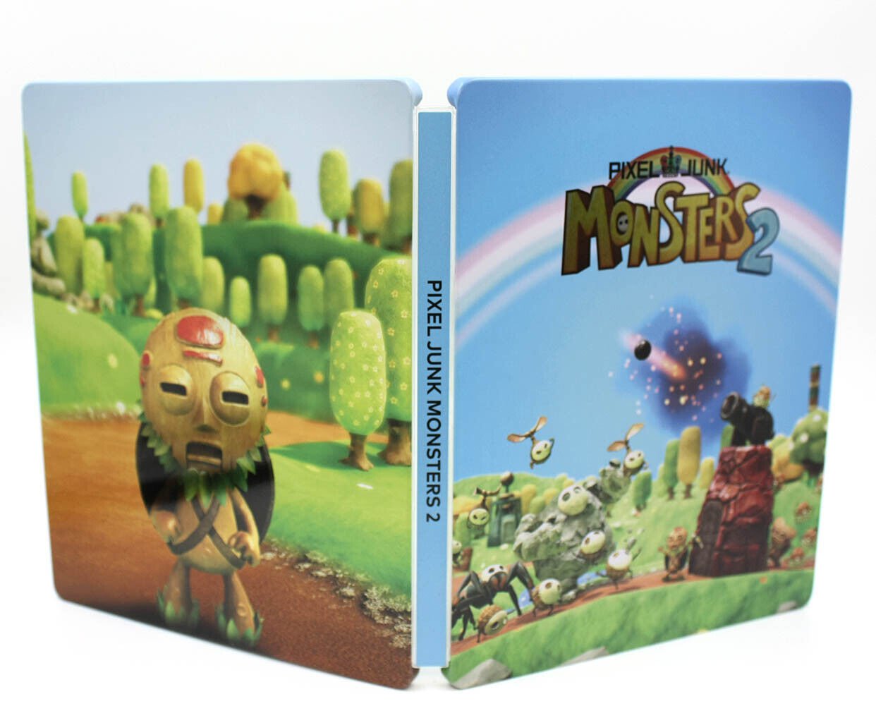 New Rare Official Limited Edition Pixel Junk Monsters 2 Steelbook Case No Game