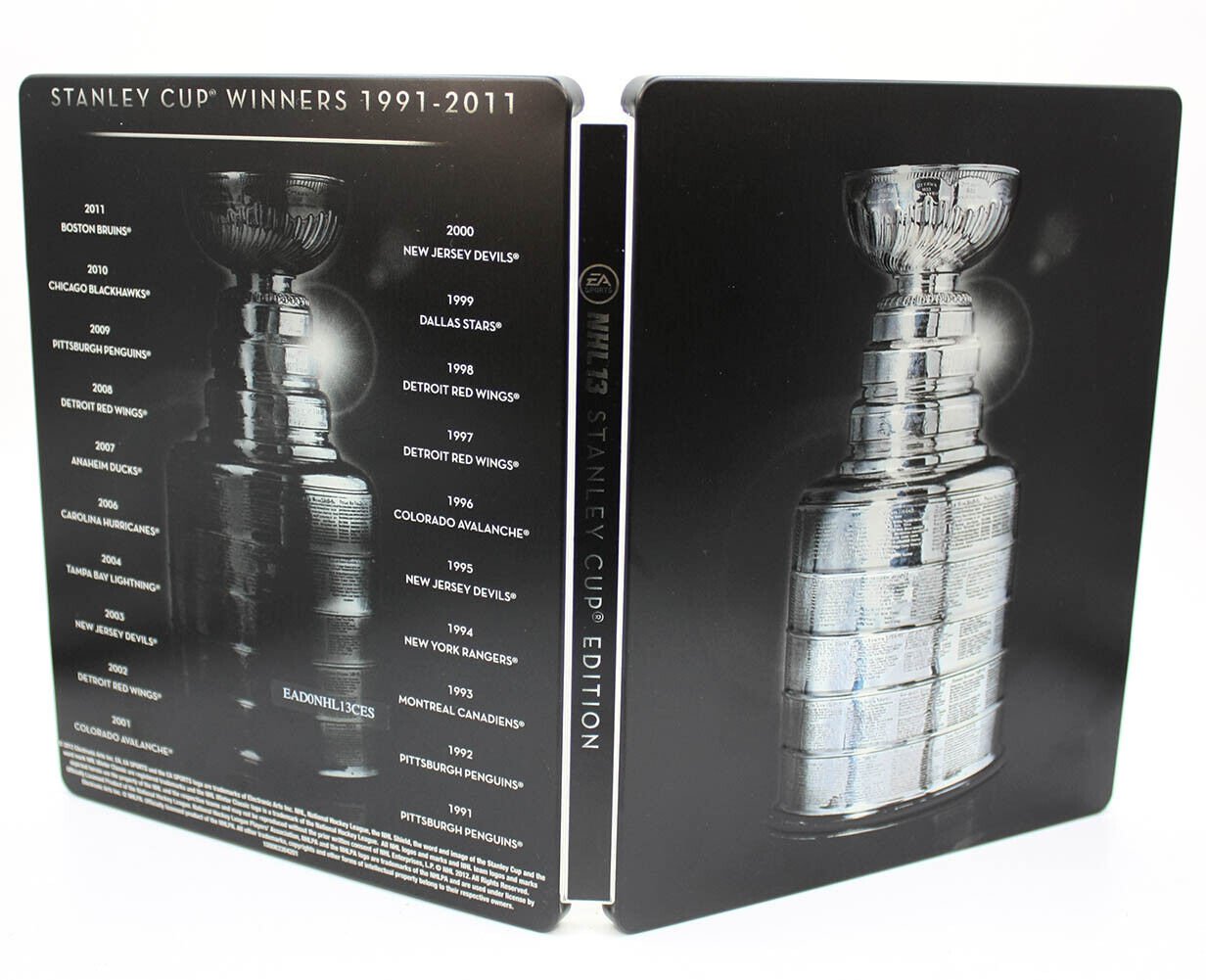 New Rare Official NHL 13 Stanley Cup Collector's Edition Steelbook Case No Game